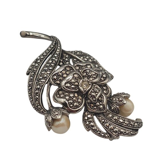 Kenneth J Lane KJL Avon 90s Flower Swirl Stmt Elegant Romantic Brooch Pin - Picture 13 of 16